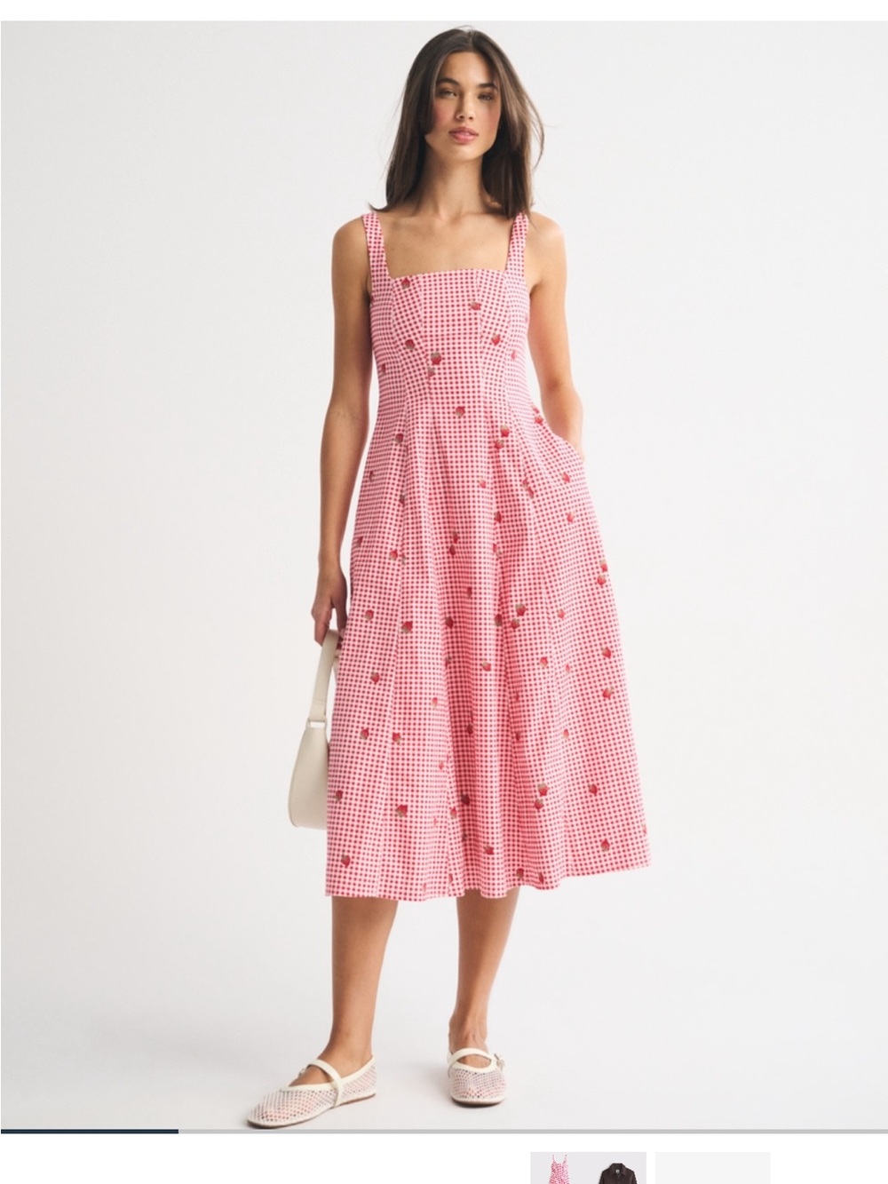 Abercrombie & Fitch Red Gingham Dress